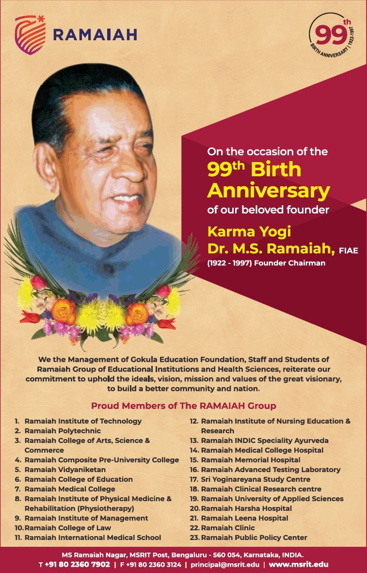 99th-birth-anniversary-karma-yogi-dr-m-s-ramaiah-ramaiah-group-ad-times-of-india-bangalore-20-04-2021