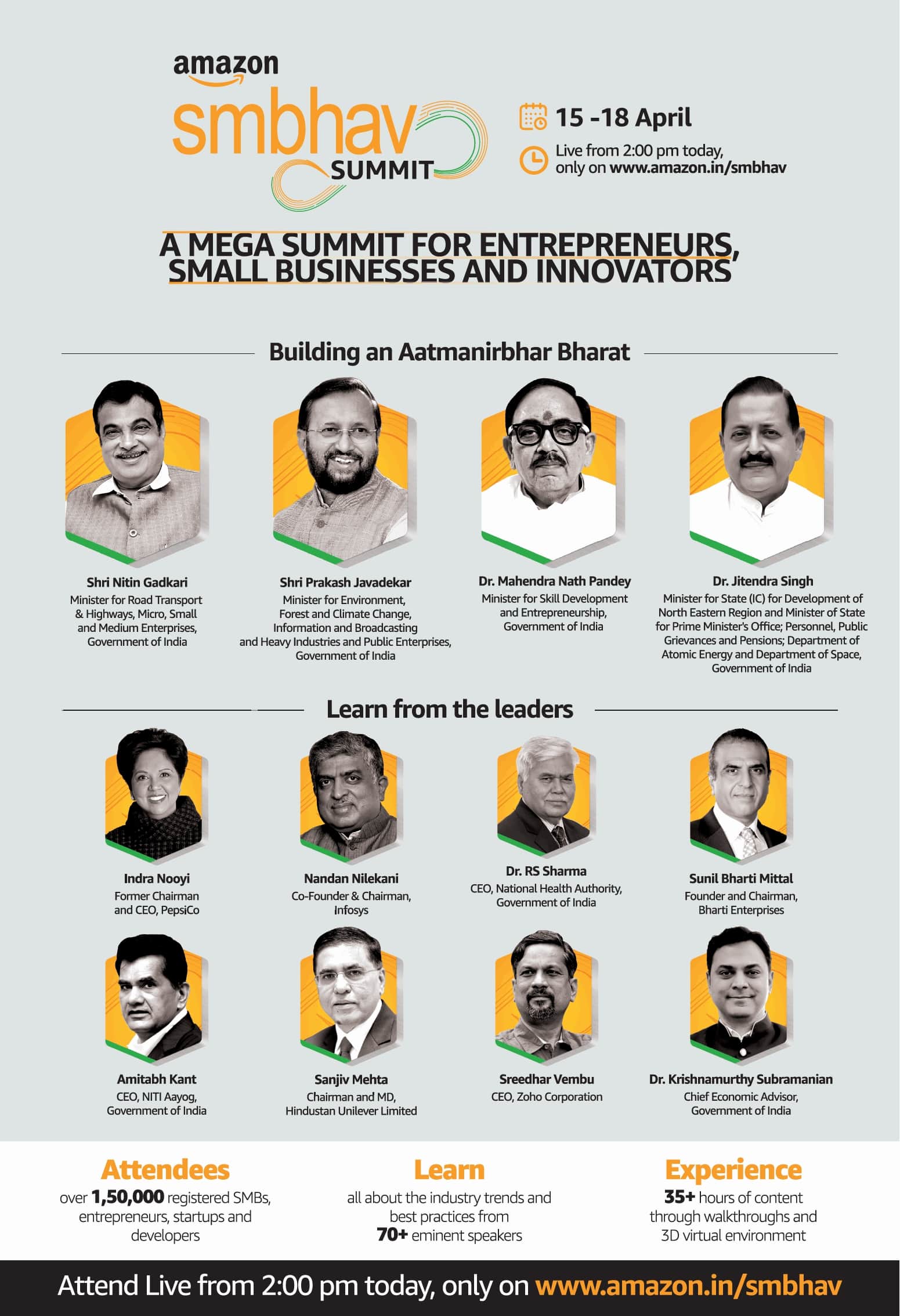 amazon-smbhav-summit-a-mega-summit-for-entrepreneurs-ad-times-of-india-mumbai-15-04-2021
