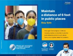 delhi-sarkar-maintain-a-distance-of-6-feet-in-public-places-stay-safe-ad-times-of-india-delhi-21-04-2021