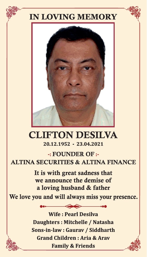 in-loving-memory-clifton-desilva-ad-times-of-india-mumbai-27-04-2021