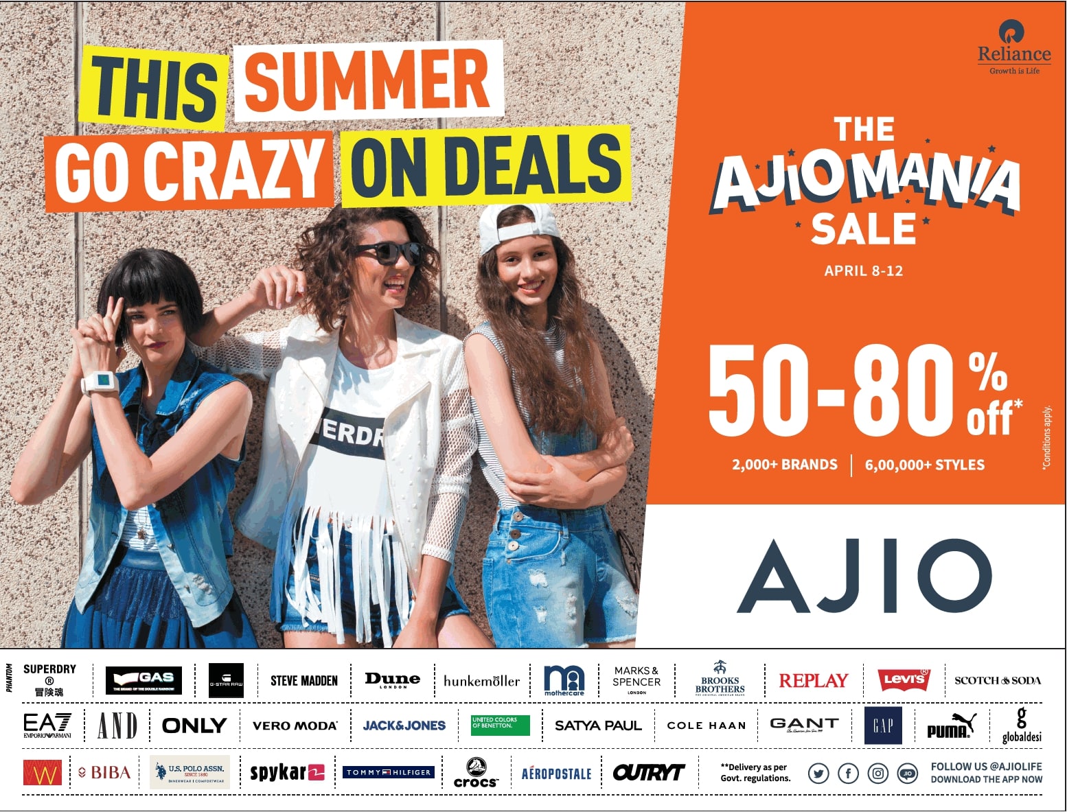 reliance-this-summer-go-crazy-on-deals-the-ajiomania-sale-ad-delhi-times-10-04-2021