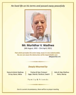 sad-demise-mr-murlidhar-v-wadhwa-ad-times-of-india-mumbai-24-04-2021