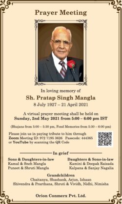 prayer-meeting-sh-pratap-singh-mangla-ad-times-of-india-delhi-02-05-2021