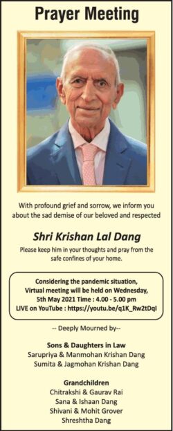 prayer-meeting-shri-krishan-lal-dang-ad-times-of-india-delhi-05-05-2021
