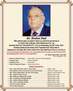 sad-demise-dr-brahm-datt-ad-times-of-india-delhi-01-05-2021