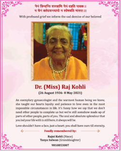 sad-demise-dr-miss-raj-kohli-ad-times-of-india-delhi-11-05-2021
