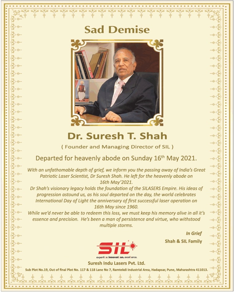 sad-demise-dr-suresh-t-shah-suresh-indu-lasers-pvt-ltd-ad-times-of-india-delhi-18-05-2021