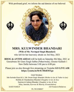 sad-demise-mrs-kulwinder-bhandari-ad-times-of-india-delhi-08-05-2021