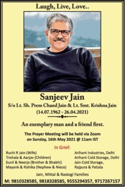 sad-demise-sanjeev-jain-ad-times-of-india-delhi-07-05-2021
