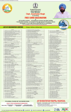 punjab-government-free-covid-vaccination-list-of-vaccination-centers-ad-tribune-chandigarh-19-5-2021
