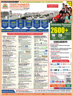 Teerthanker-Mahaveer-University-Admissions-Open-2021-22-Ad-Amar-Ujala-Delhi-25-06-2021