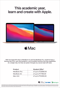Apple M1 Chip Macbook And Mac Book Pro With Balzing Fast CPU Ad