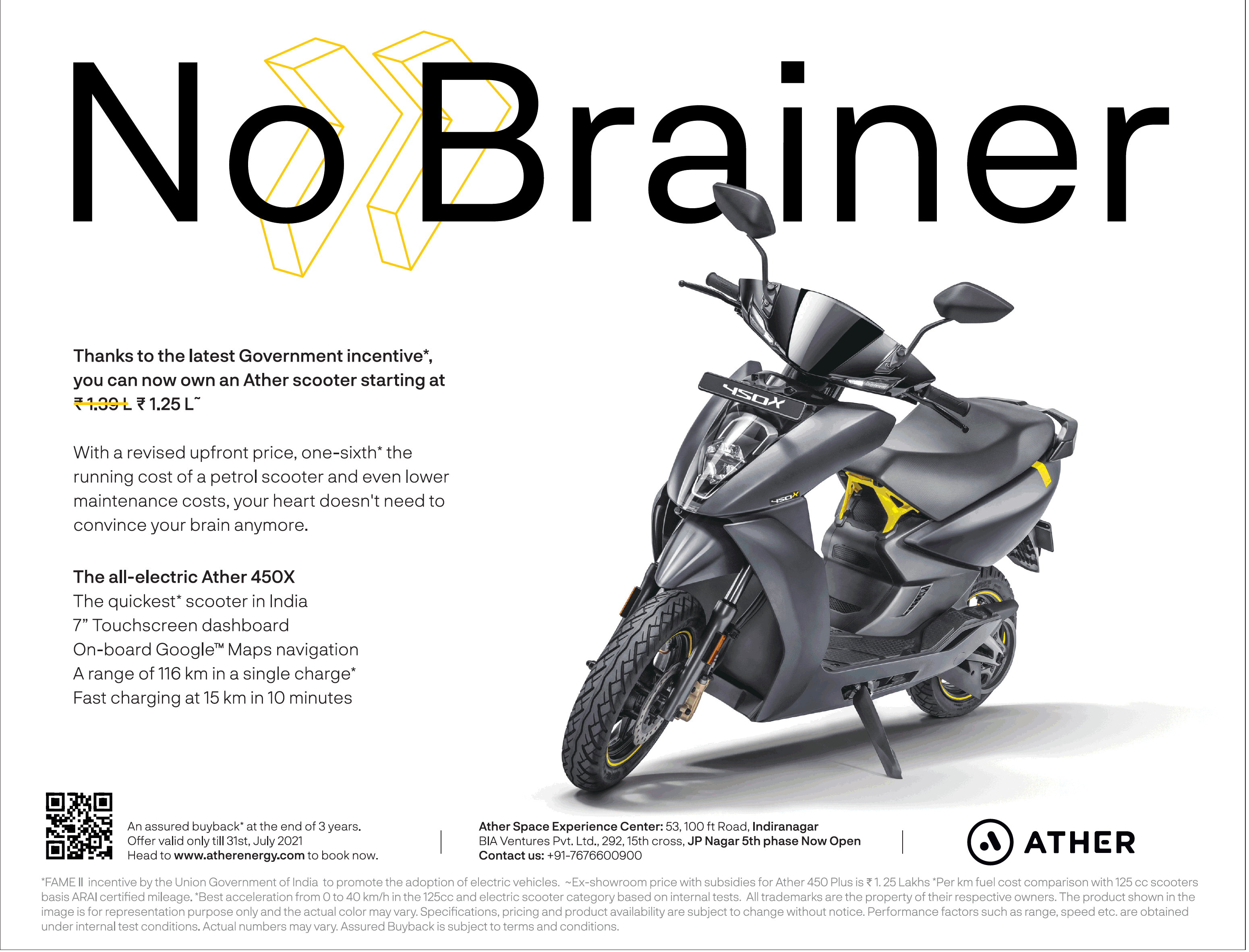 ather-scooter-starting-at-rs-1-25-lakh-no-brainer-ad-toi-bangalore-11-7-2021