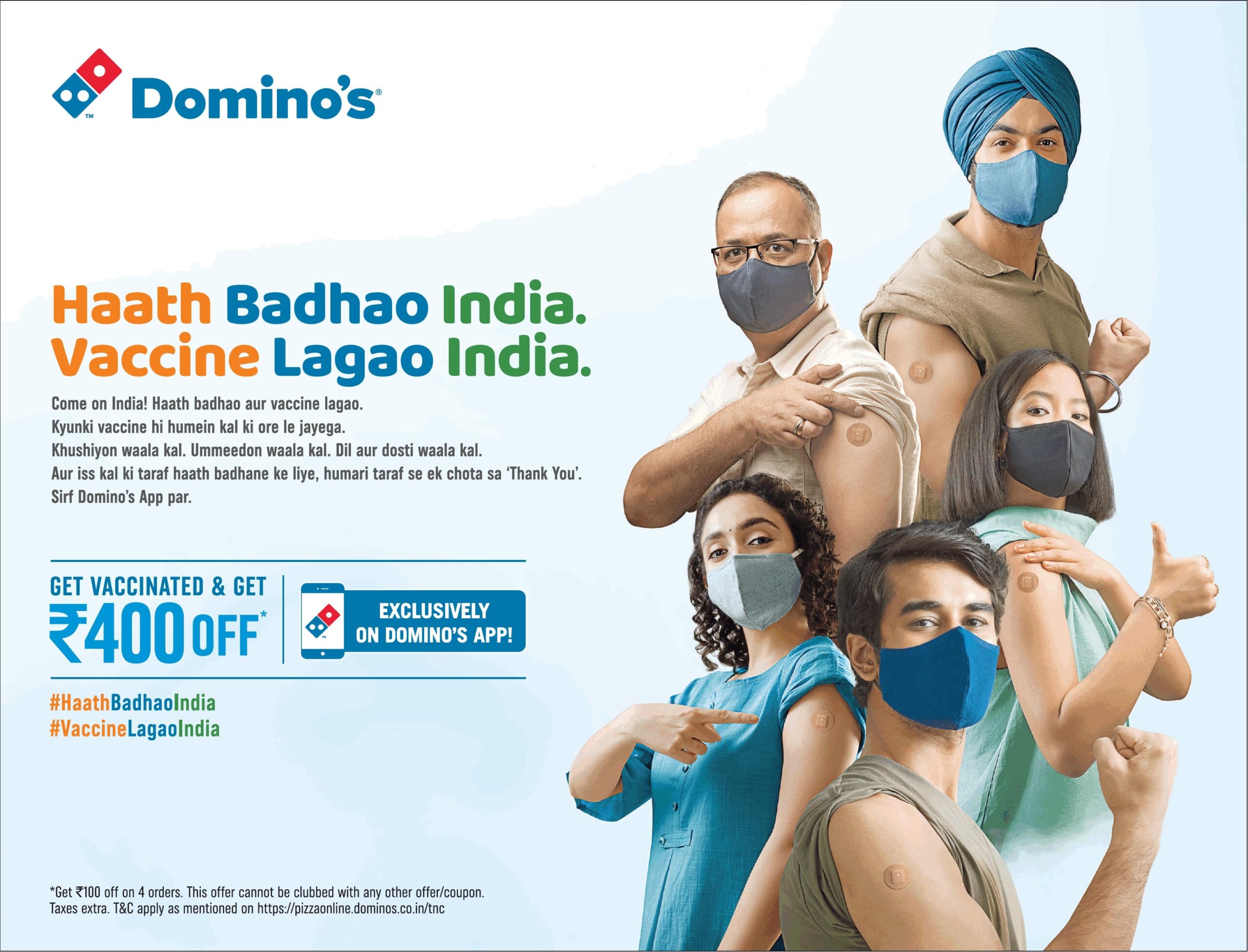 dominos-haath-badhoo-india-vaccine-lagao-india-ad-times-of-india-delhi-03-07-2021