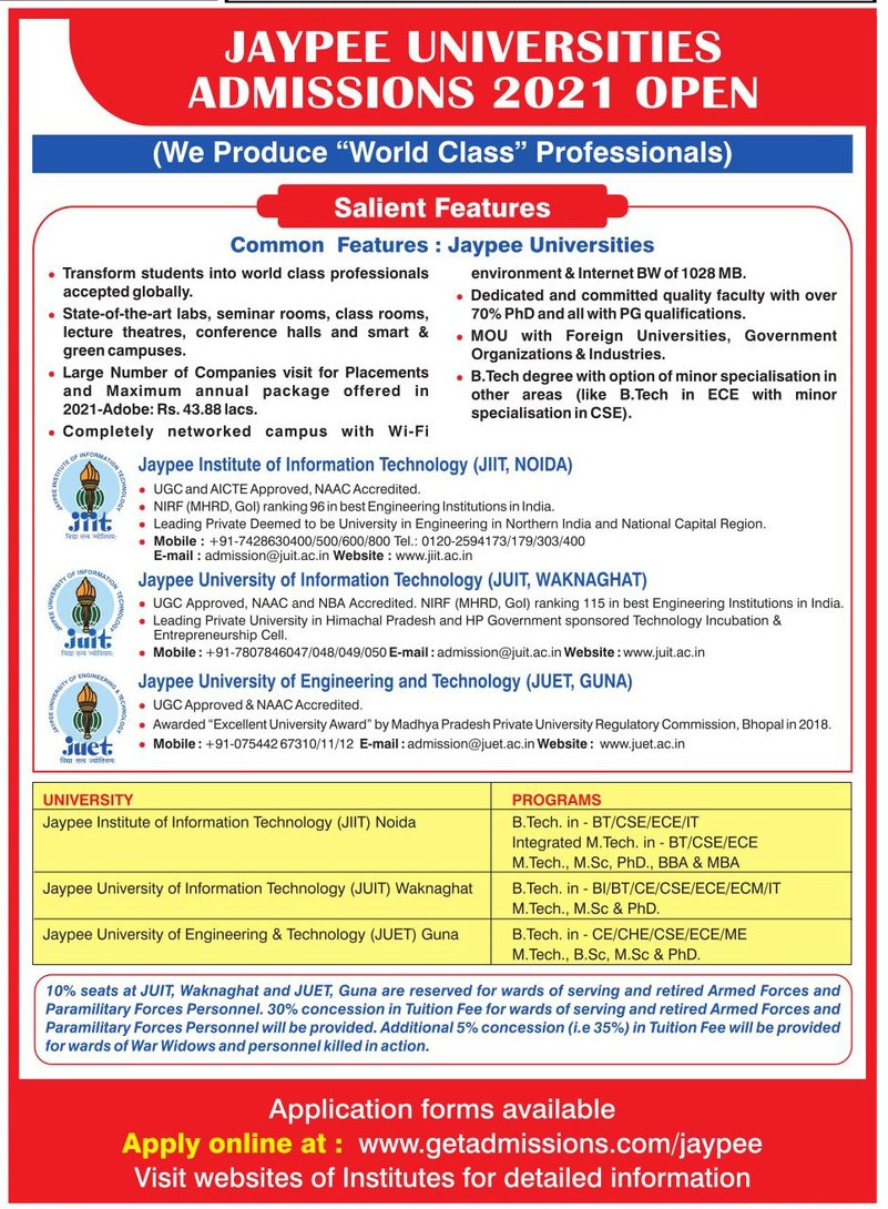 jaypee-universities-admissions-2021-open-ad-amar-ujala-delhi-02-07-2021