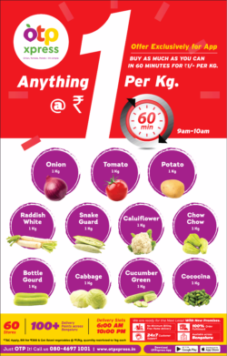 otp-xpress-buy-as-much-as-you-can-in-60-minutes-for-rs-1-per-kg-onion-tomato-potato-ad-times-of-india-bangalore-9-7-2021