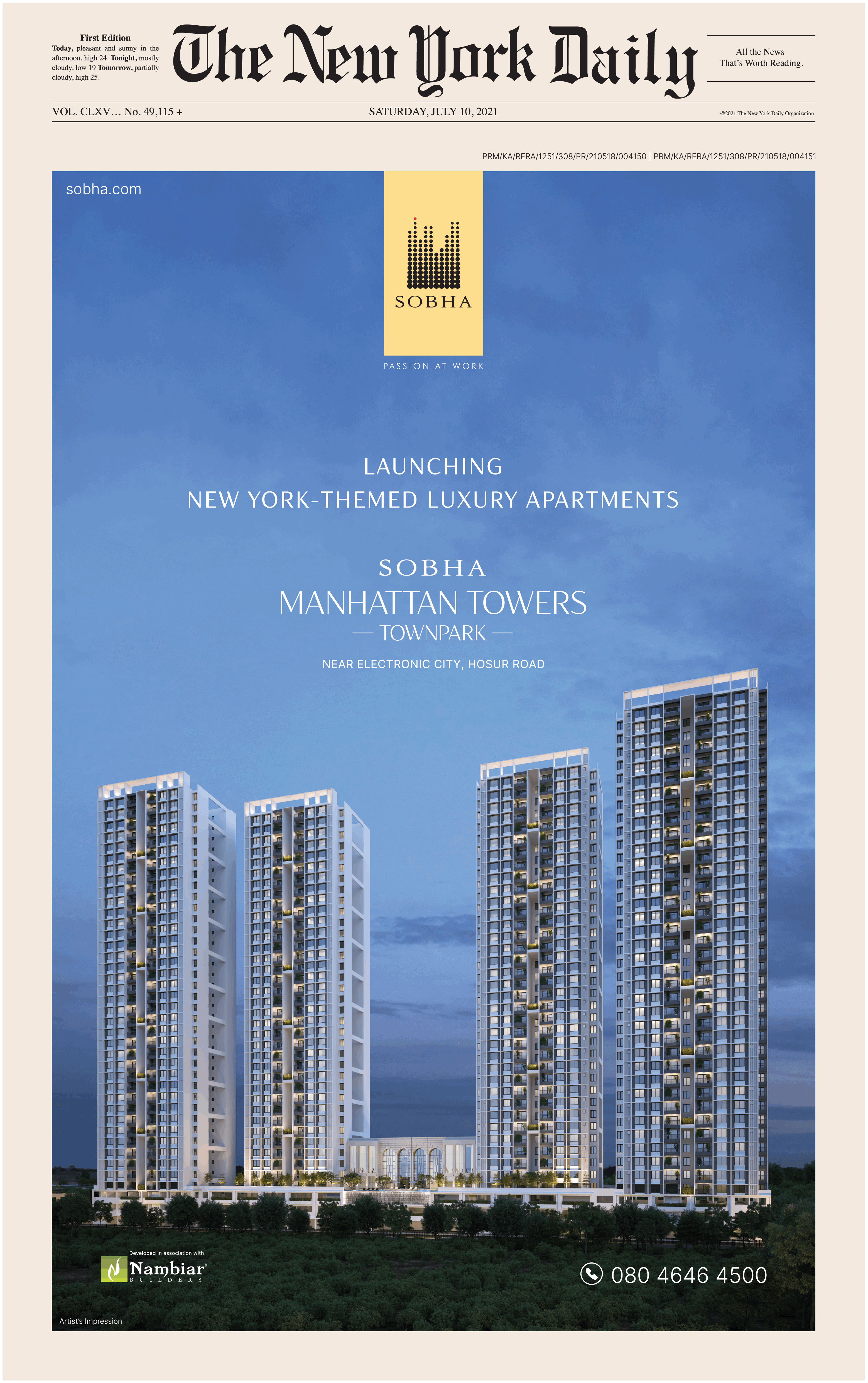 sobha-manhattan-towers-town-park-hosur-road-launching-new-york-themed-luxury-apartments-ad-times-of-india-bangalore-10-7-2021