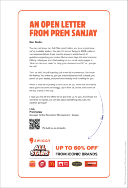 swiggy-all-stars-an-open-letter-from-prem-sanjay-bhai-koi-discount-dede-ad-toi-mumbai-11-7-2021