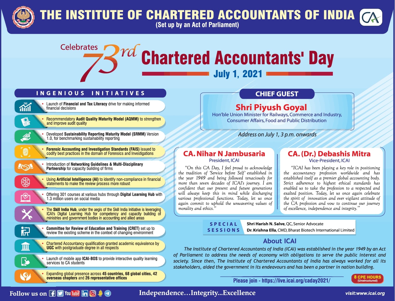 the-institute-of-charted-accountants-of-india-celebrates-73rd-chartered-accountants-day-ad-times-of-india-mumbai-01-07-2021