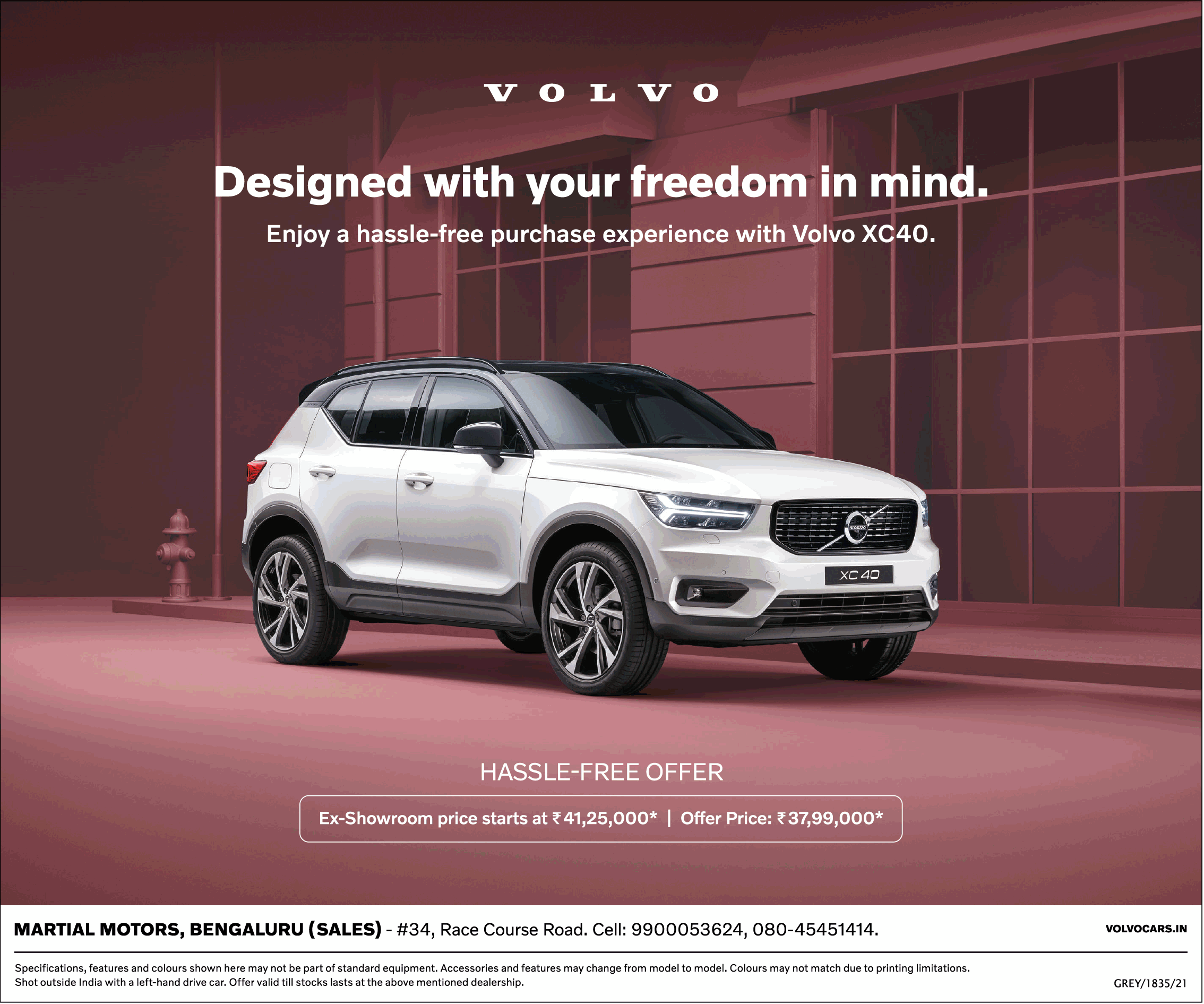 volvo-xc40-car-ex-showroom--offer-price-at-rs-37-lakhs-99-thousand-ad-times-of-india-bangalore-9-7-2021