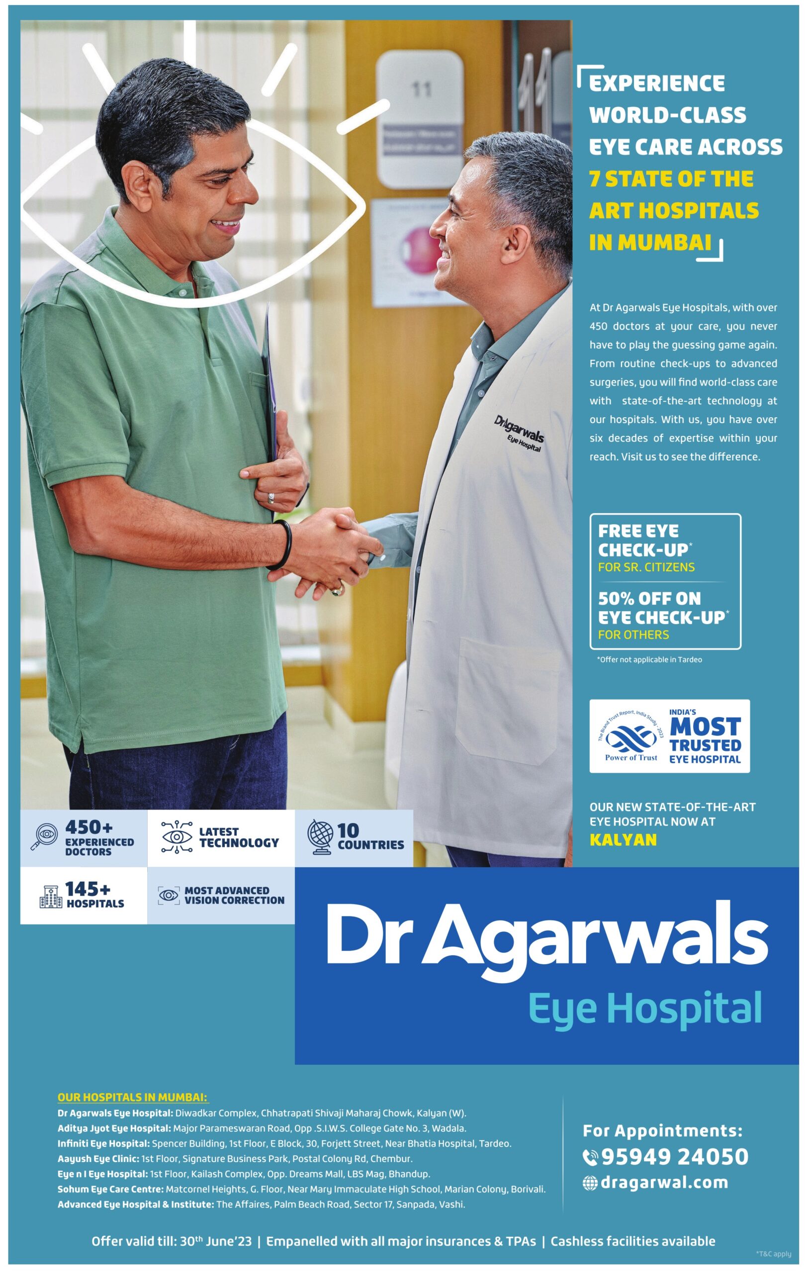 Dr Agarwals Eye Hospital Experience World Class Eye Care Ad - Advert ...