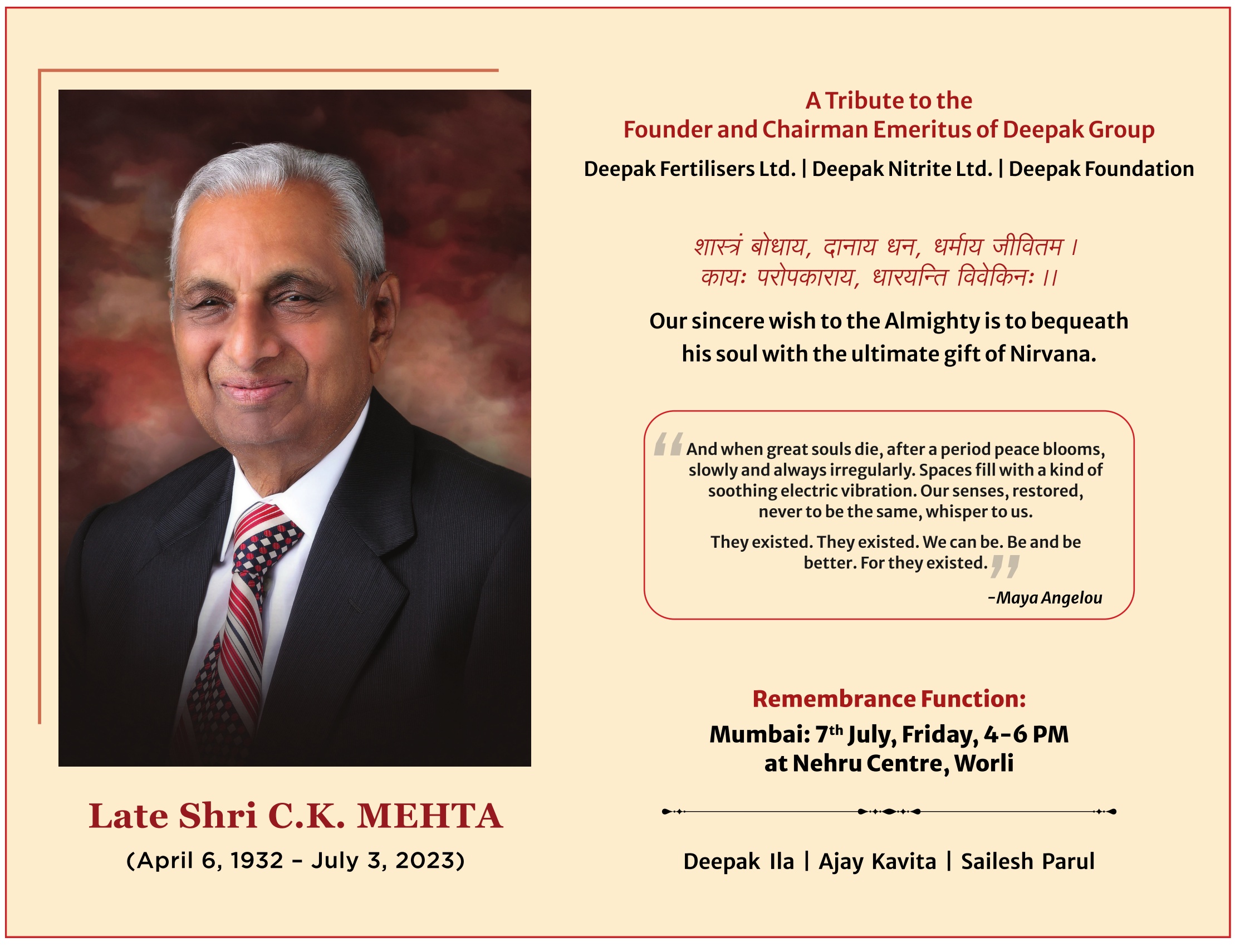obituraty-remembrance-function-late-shri-ck-mehta-ad-times-of-india-mumbai-06-07-2023