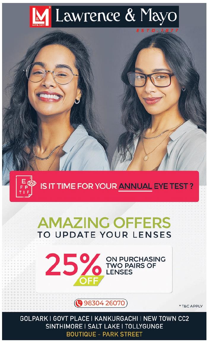 lawrence-and-mayo-amazing-offers-lenses-ad-anandabazar-patrika-Kolkata