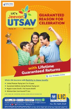 lic-sabse-pehle-life-insurance-jeevan-utsav-guaranteed-reason-for-celebration-ad-times-of-india-delhi-27-03-2024