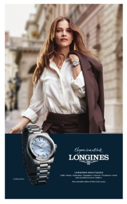 longines boutiques elegance is an attitude tata cliq luxury ad times of india delhi 27 07 2024