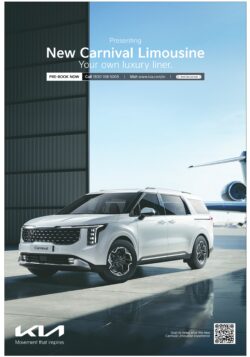 kia new carnival limousine your own luxury liner ad times of india jaipur 16 09 2024