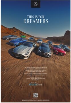 mercedes benz this is for dreamers the ones who have been driving their dream car ad times of india mumbai 03 09 2024