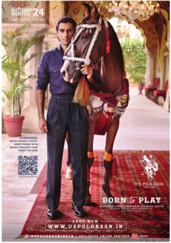 u.s.polo assn since 1890 autumn 24 winter born to play on indigo double pocket shirt ad times of india mumbai 19 09 2024