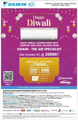 daikin-100th-years-enjoy-diwali-celebration-with-comfort-and-cool-saving-from-daikin-ad-time-of-india-mumbai-28-10-2024