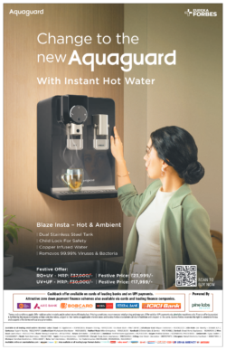 eureka forbes change to the new aquaguard with instant hot water ad hindustan times mumbai 29 10 2024