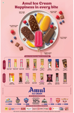 Amul Ice Cream Happiness in Every Bite Ad Deccan Chronicle Hyderabad