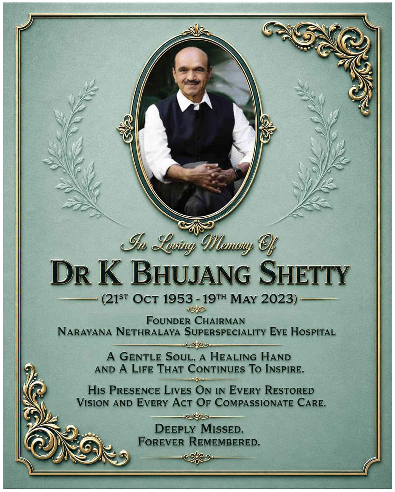dr-k-bhujang-shetty-in-loving-memory-ad-times-of-india-bangalore-19-05-2026