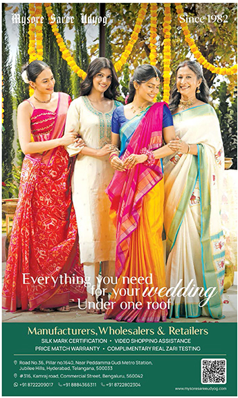 Mysore Saree Udyog Silk Mark Certification With Video Shopping Assistance Ad Deccan Chronicle Hyderabad