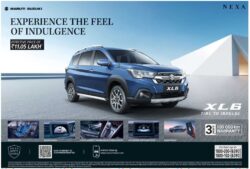 nexa-xl6-time-to-indulge-experience-the-feel-on-indulgence-ad-gujrat-samachar-ahmedabad-11-03-2026
